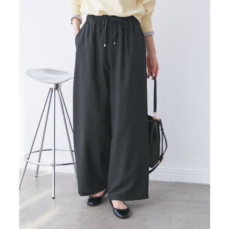【吸水速乾・防シワ】エフォートレスリラックスイージーワイドパンツ | ROPE' PICNIC | 詳細画像16 