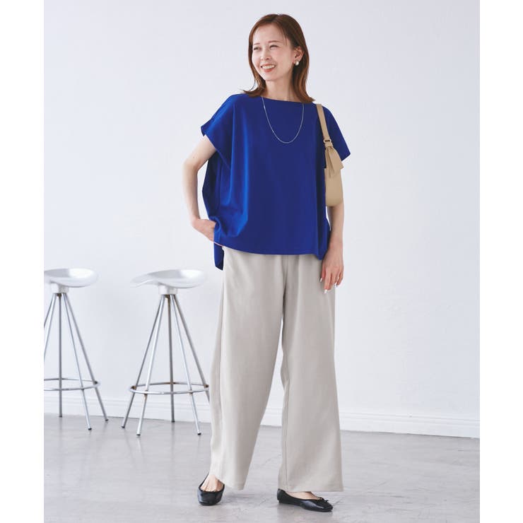 【吸水速乾・防シワ】エフォートレスリラックスイージーワイドパンツ | ROPE' PICNIC | 詳細画像18 