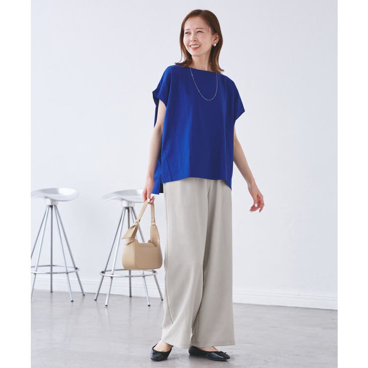 【吸水速乾・防シワ】エフォートレスリラックスイージーワイドパンツ | ROPE' PICNIC | 詳細画像19 