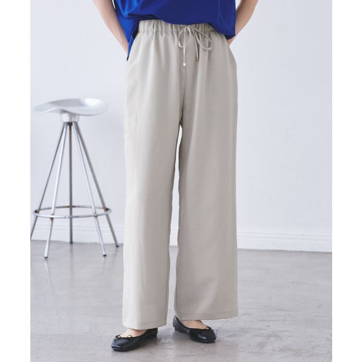 【吸水速乾・防シワ】エフォートレスリラックスイージーワイドパンツ | ROPE' PICNIC | 詳細画像20 