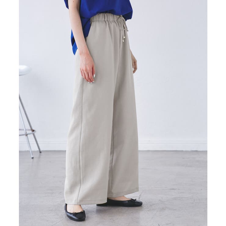 【吸水速乾・防シワ】エフォートレスリラックスイージーワイドパンツ | ROPE' PICNIC | 詳細画像21 