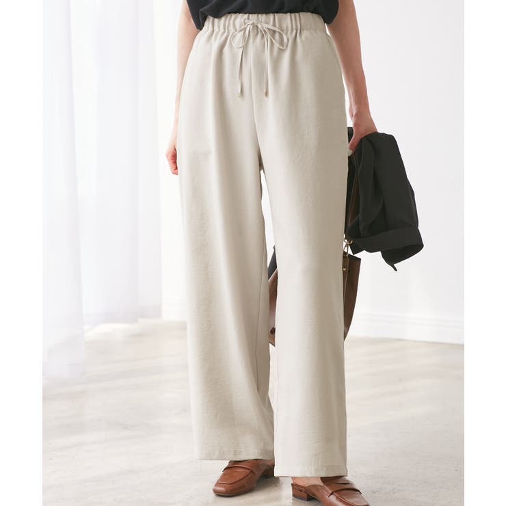 【吸水速乾・防シワ】エフォートレスリラックスイージーワイドパンツ | ROPE' PICNIC | 詳細画像25 