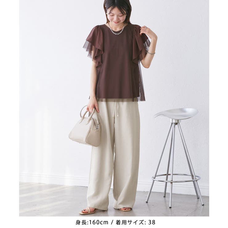 【吸水速乾・防シワ】エフォートレスリラックスイージーワイドパンツ | ROPE' PICNIC | 詳細画像26 