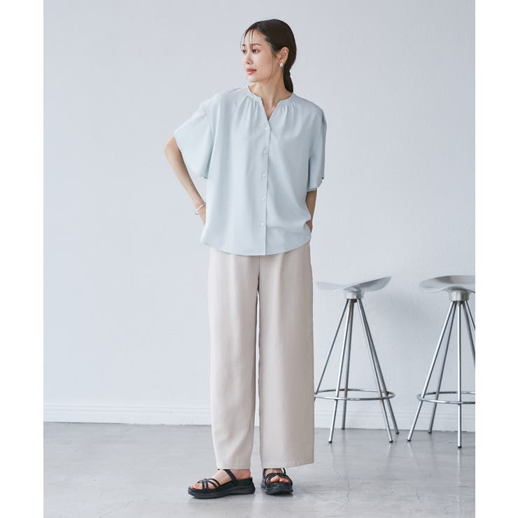 【吸水速乾・防シワ】エフォートレスリラックスイージーワイドパンツ | ROPE' PICNIC | 詳細画像5 