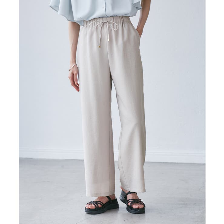 【吸水速乾・防シワ】エフォートレスリラックスイージーワイドパンツ | ROPE' PICNIC | 詳細画像6 