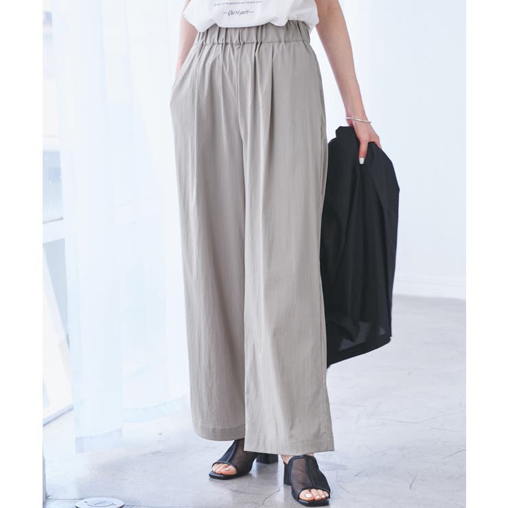 【UVカット】レーヨンナイロンイージーワイドパンツ | ROPE' PICNIC | 詳細画像10 