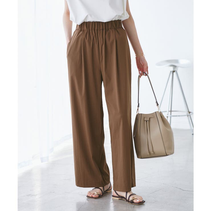 【UVカット】レーヨンナイロンイージーワイドパンツ | ROPE' PICNIC | 詳細画像14 