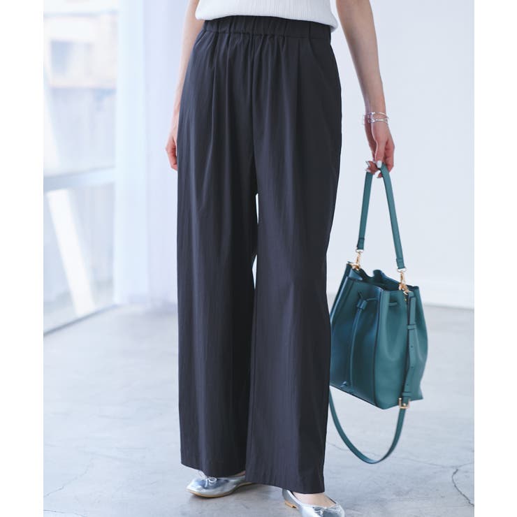 【UVカット】レーヨンナイロンイージーワイドパンツ | ROPE' PICNIC | 詳細画像19 