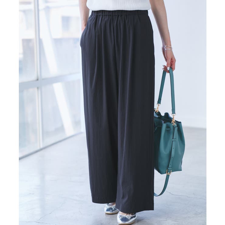 【UVカット】レーヨンナイロンイージーワイドパンツ | ROPE' PICNIC | 詳細画像20 