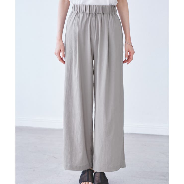 【UVカット】レーヨンナイロンイージーワイドパンツ | ROPE' PICNIC | 詳細画像25 