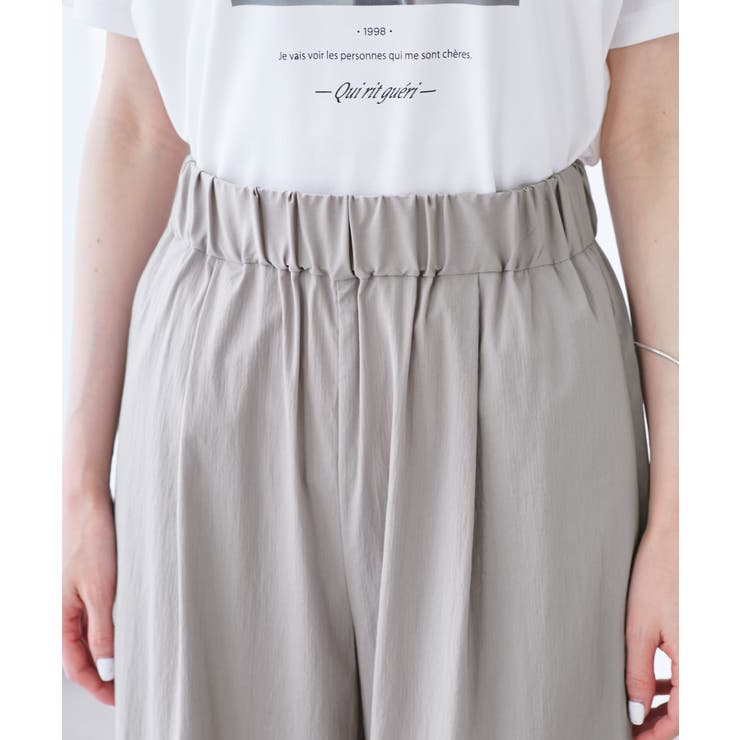 【UVカット】レーヨンナイロンイージーワイドパンツ | ROPE' PICNIC | 詳細画像28 