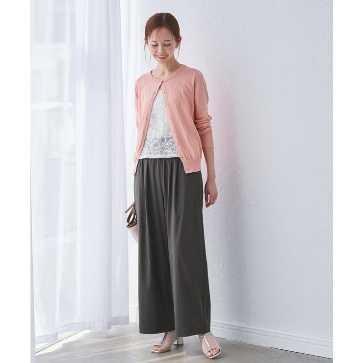 【UVカット】レーヨンナイロンイージーワイドパンツ | ROPE' PICNIC | 詳細画像3 