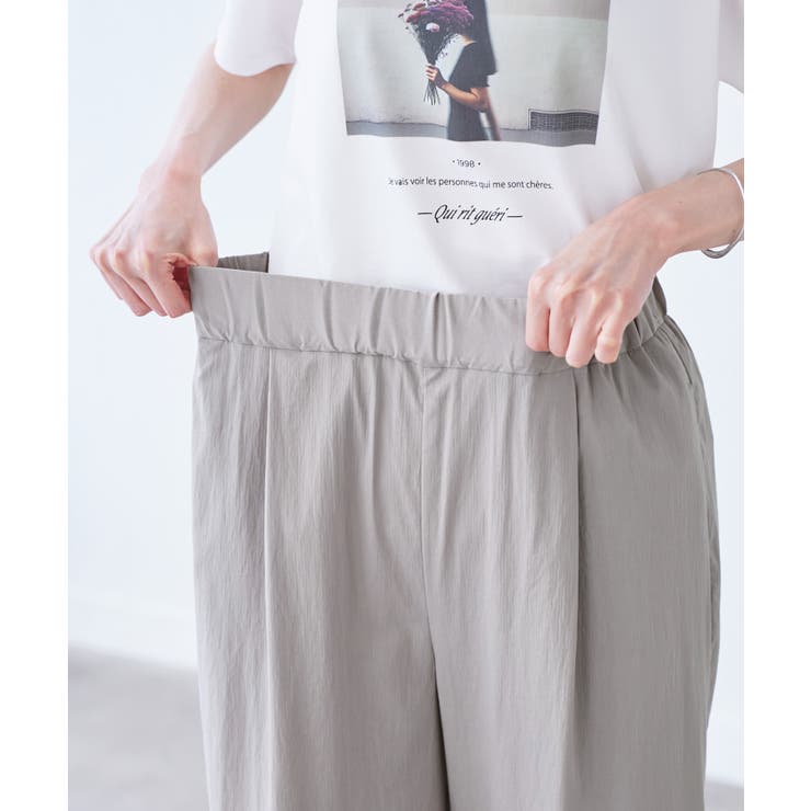 【UVカット】レーヨンナイロンイージーワイドパンツ | ROPE' PICNIC | 詳細画像31 