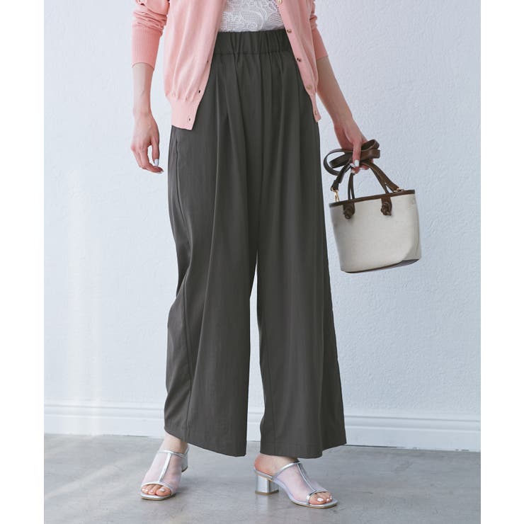 【UVカット】レーヨンナイロンイージーワイドパンツ | ROPE' PICNIC | 詳細画像4 