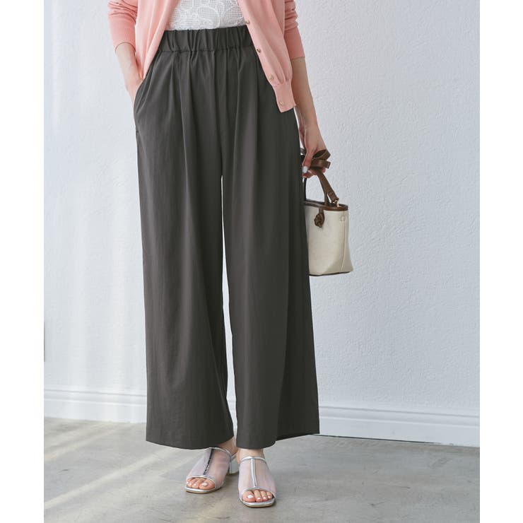 【UVカット】レーヨンナイロンイージーワイドパンツ | ROPE' PICNIC | 詳細画像5 