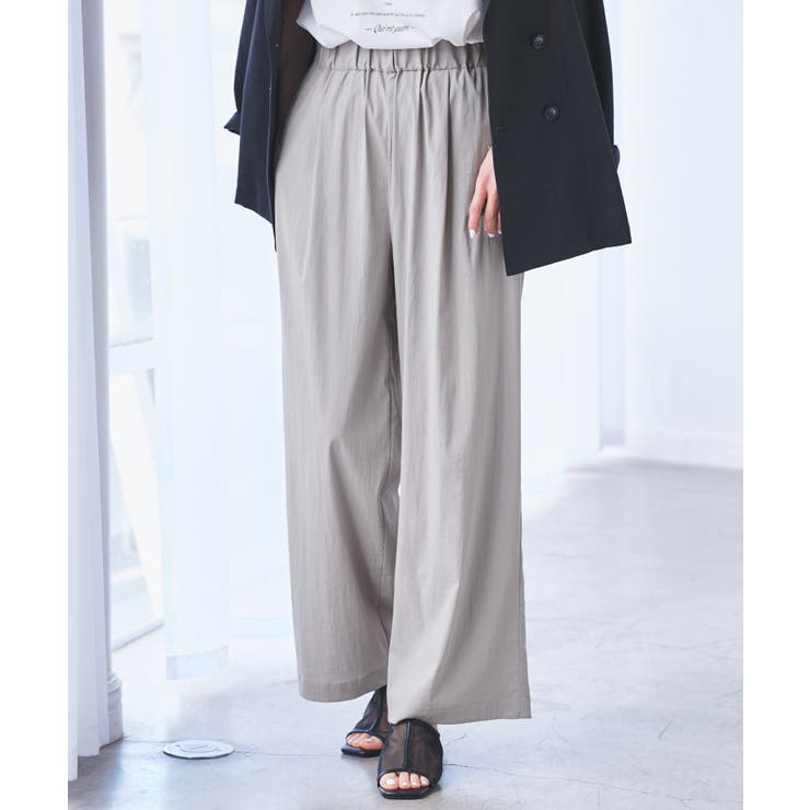 【UVカット】レーヨンナイロンイージーワイドパンツ | ROPE' PICNIC | 詳細画像8 