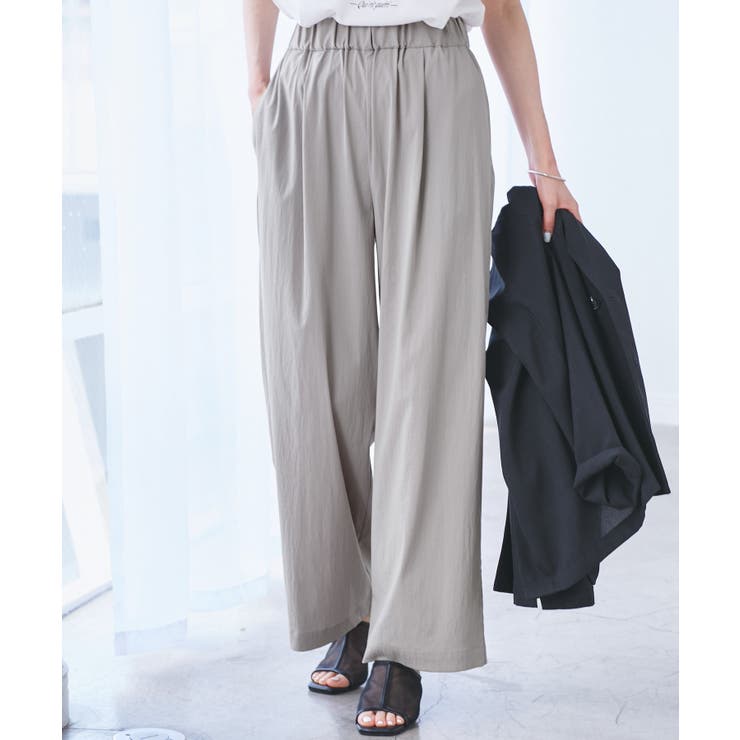 【UVカット】レーヨンナイロンイージーワイドパンツ | ROPE' PICNIC | 詳細画像9 