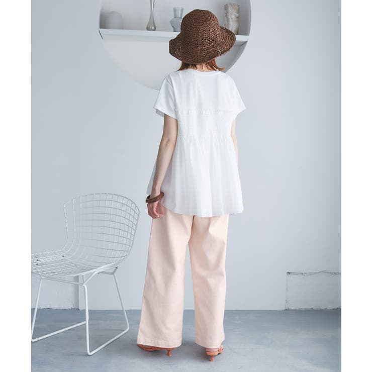 【ウエスト革命デニム】Pinkウエストシェイプワイドデニム | ROPE' PICNIC | 詳細画像4 