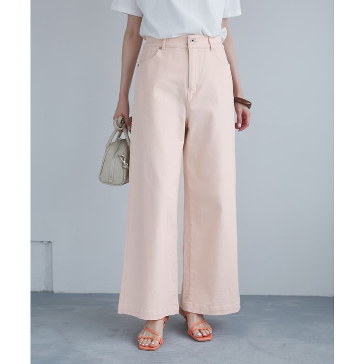 【ウエスト革命デニム】Pinkウエストシェイプワイドデニム | ROPE' PICNIC | 詳細画像5 