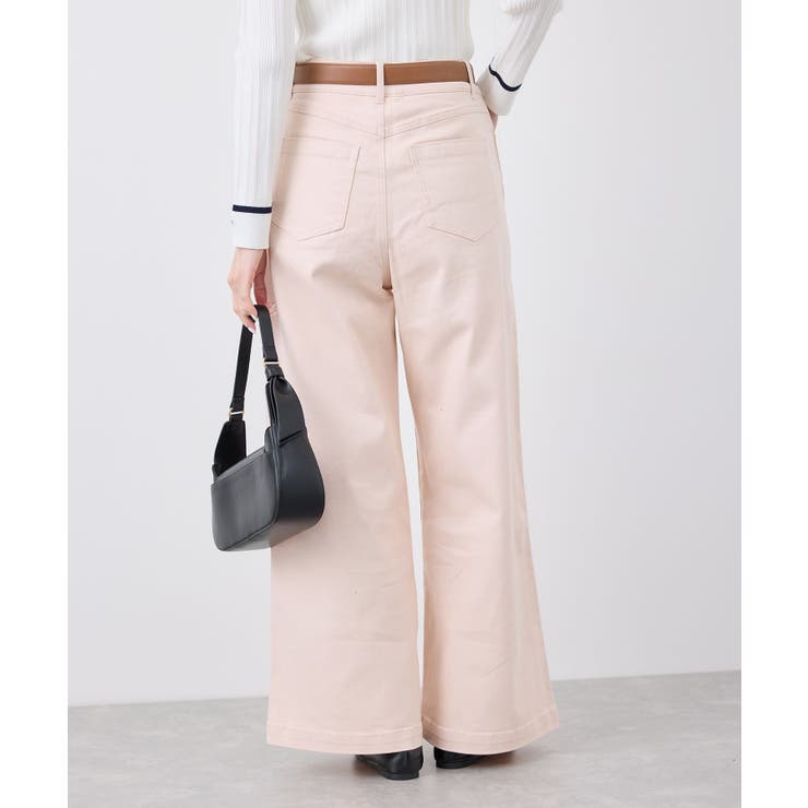 【ウエスト革命デニム】Pinkウエストシェイプワイドデニム | ROPE' PICNIC | 詳細画像8 