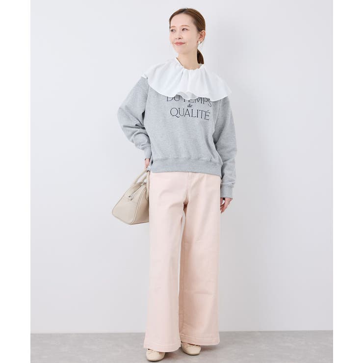 【ウエスト革命デニム】Pinkウエストシェイプワイドデニム | ROPE' PICNIC | 詳細画像9 