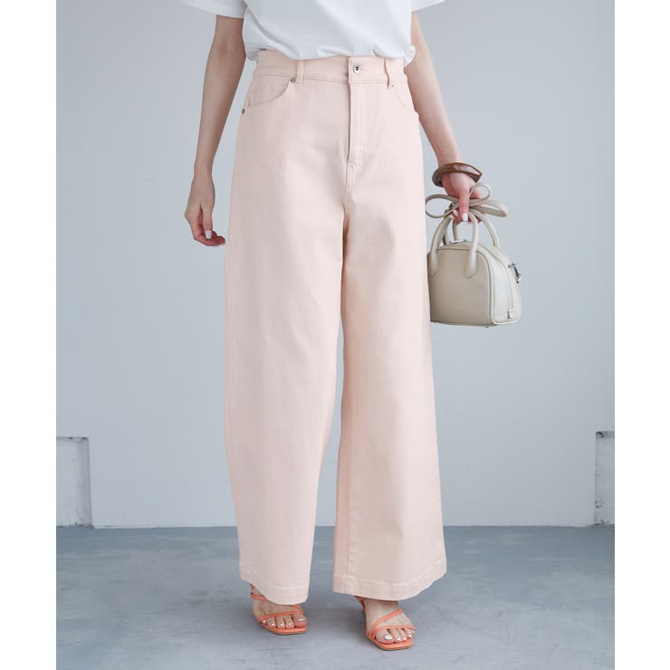 ピンク(63) | 【ウエスト革命デニム】Pinkウエストシェイプワイドデニム | ROPE' PICNIC