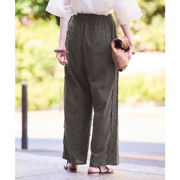 3D刺繍レースワイドパンツ/リンクコーデ | ROPE' PICNIC | 詳細画像12 