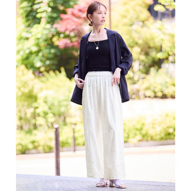 3D刺繍レースワイドパンツ/リンクコーデ | ROPE' PICNIC | 詳細画像16 