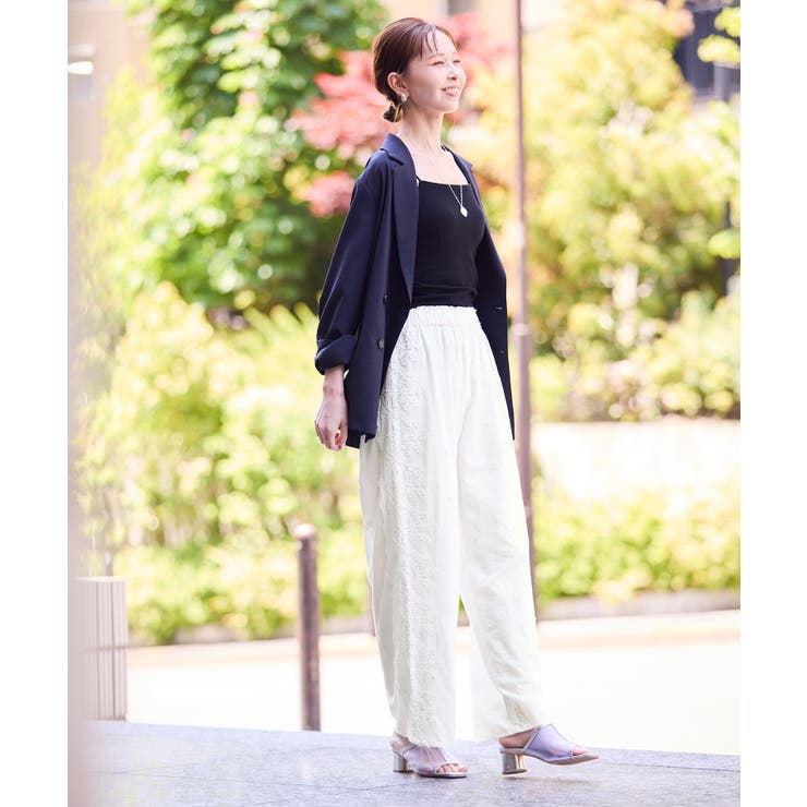 3D刺繍レースワイドパンツ/リンクコーデ | ROPE' PICNIC | 詳細画像17 