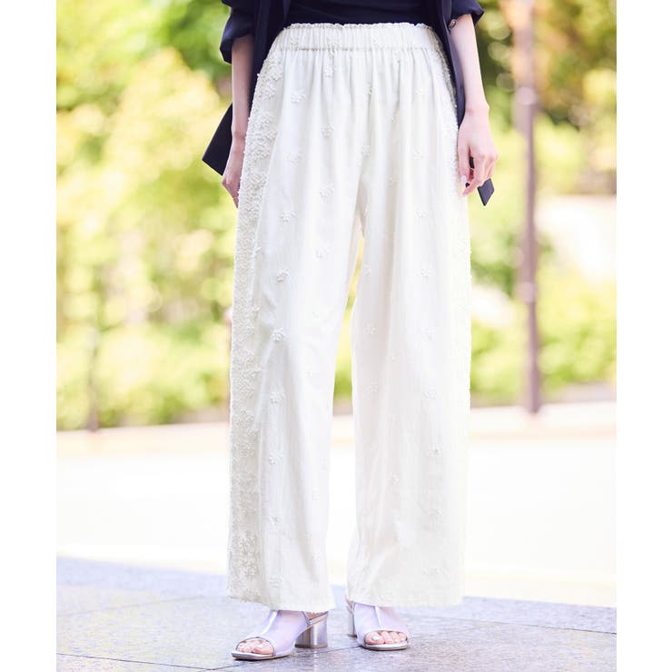 3D刺繍レースワイドパンツ/リンクコーデ | ROPE' PICNIC | 詳細画像18 