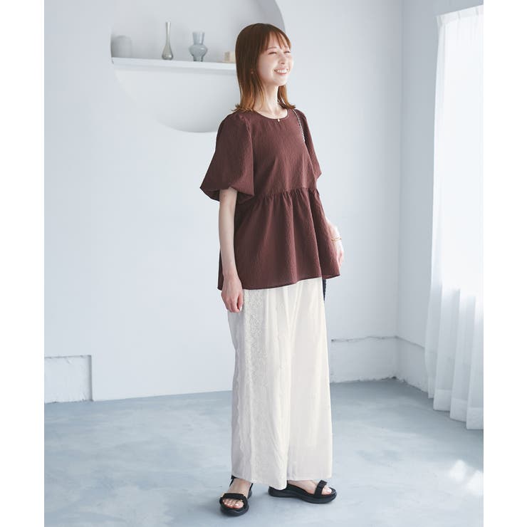 3D刺繍レースワイドパンツ/リンクコーデ | ROPE' PICNIC | 詳細画像2 