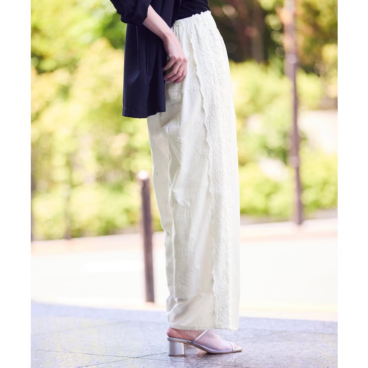 3D刺繍レースワイドパンツ/リンクコーデ | ROPE' PICNIC | 詳細画像20 