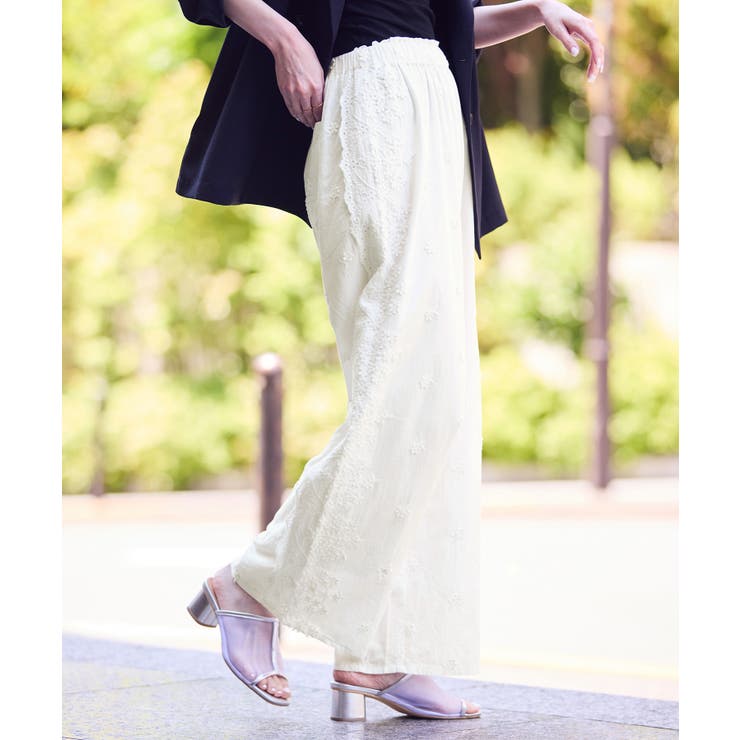 3D刺繍レースワイドパンツ/リンクコーデ | ROPE' PICNIC | 詳細画像21 