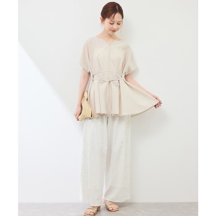 3D刺繍レースワイドパンツ/リンクコーデ | ROPE' PICNIC | 詳細画像23 