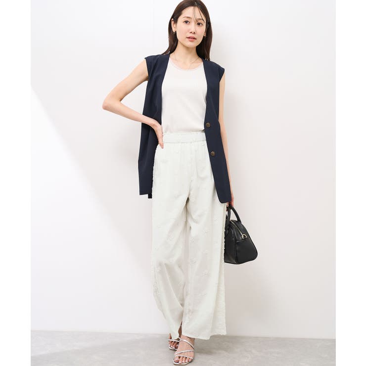 3D刺繍レースワイドパンツ/リンクコーデ | ROPE' PICNIC | 詳細画像32 