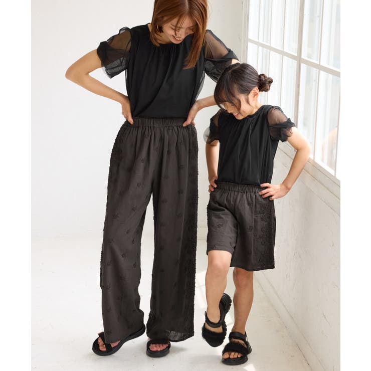 3D刺繍レースワイドパンツ/リンクコーデ | ROPE' PICNIC | 詳細画像36 