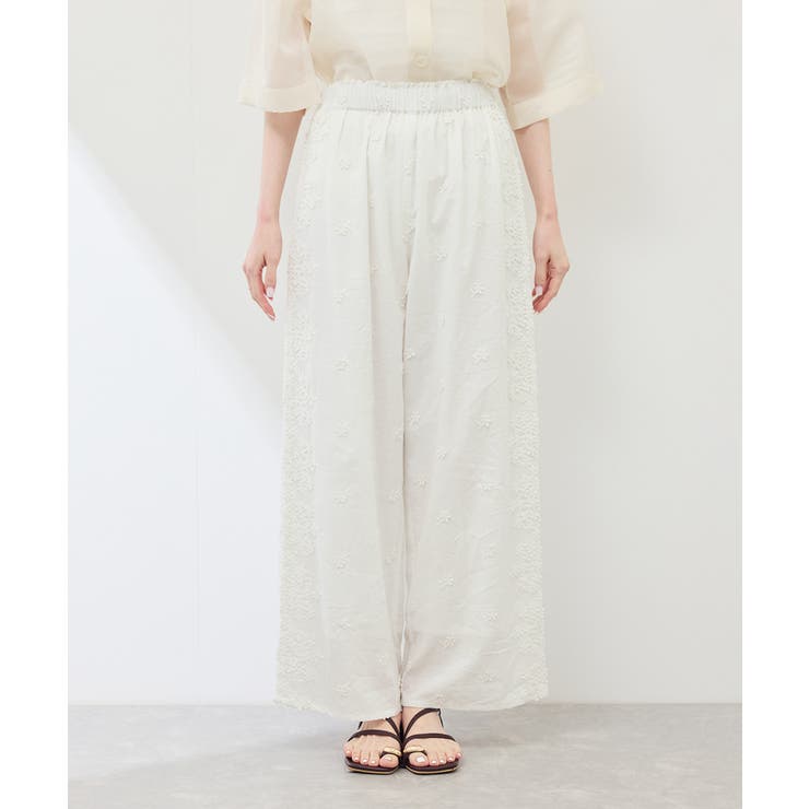 3D刺繍レースワイドパンツ/リンクコーデ | ROPE' PICNIC | 詳細画像37 