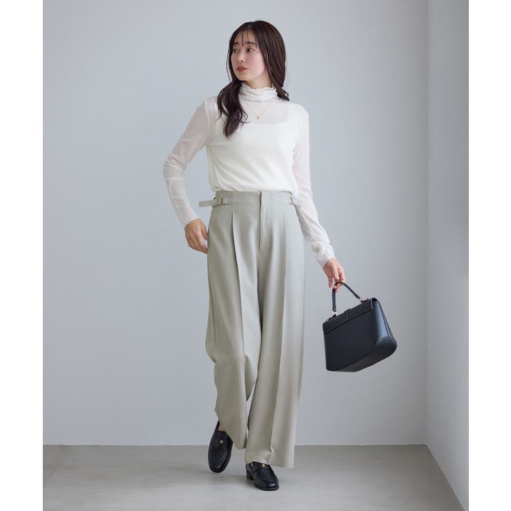 クリアツイルワイドパンツ/セレモニー・セットアップ対応 | ROPE' PICNIC | 詳細画像14 