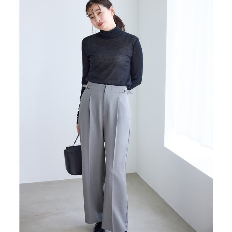 クリアツイルワイドパンツ/セレモニー・セットアップ対応 | ROPE' PICNIC | 詳細画像3 