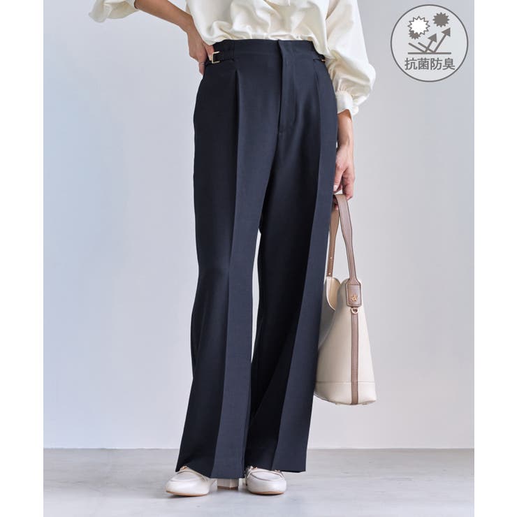 ネイビー(40) | クリアツイルワイドパンツ/セレモニー・セットアップ対応 | ROPE' PICNIC