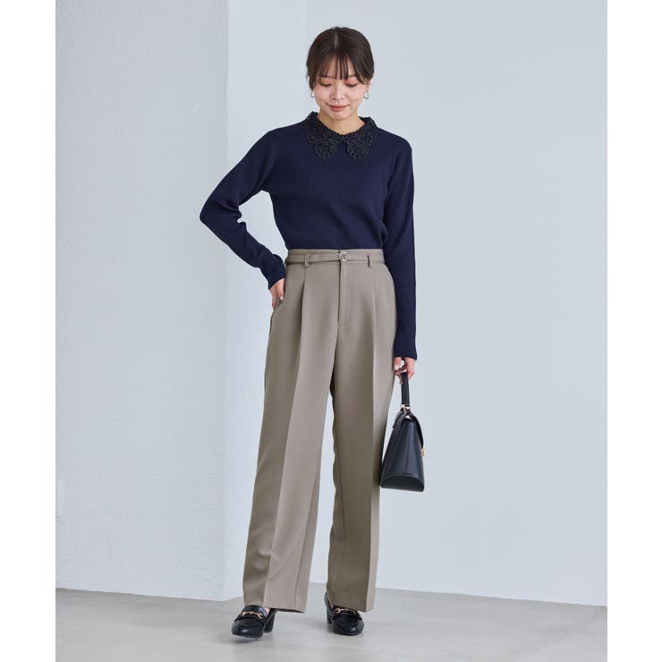 360°ウルトラストレッチ ワイドパンツ 花粉ガード | ROPE' PICNIC | 詳細画像6 