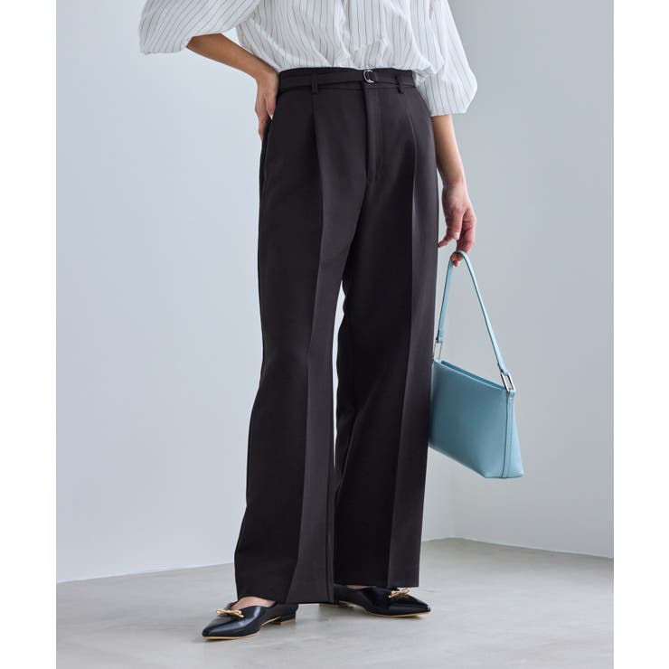 ブラック(01) | 360°ウルトラストレッチ ワイドパンツ 花粉ガード | ROPE' PICNIC