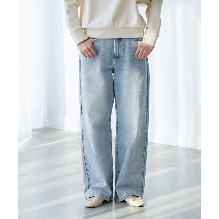 【emur/エミュール】ワイドストレートデニムパンツ | ROPE' PICNIC | 詳細画像13 