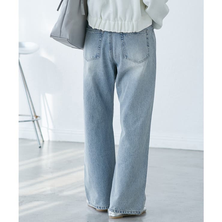 【emur/エミュール】ワイドストレートデニムパンツ | ROPE' PICNIC | 詳細画像14 