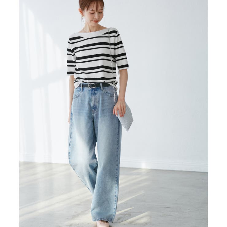 【emur/エミュール】ワイドストレートデニムパンツ | ROPE' PICNIC | 詳細画像8 