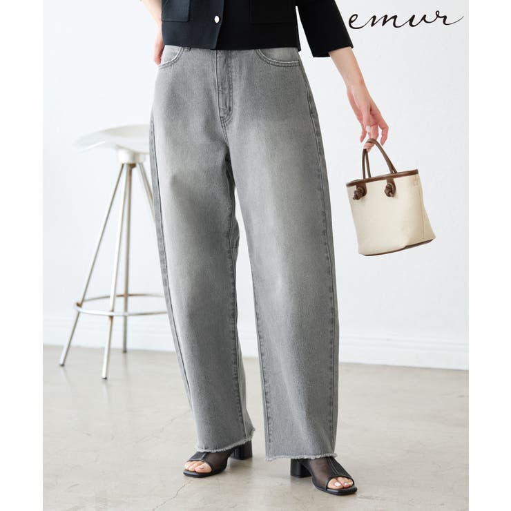 グレー(07) | 【emur/エミュール】カービーデニムパンツ | ROPE' PICNIC