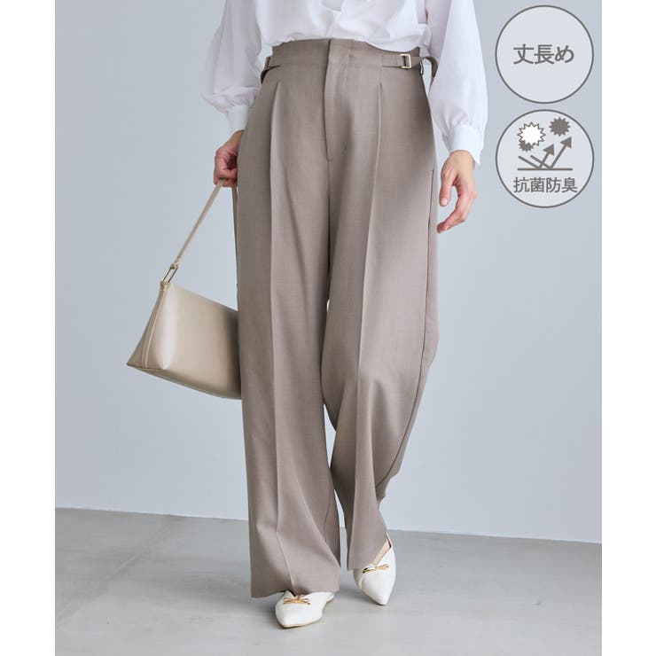 クリアツイルサイドベルトワイドパンツ セレモニー セットアップ対応 | ROPE' PICNIC | 詳細画像1 