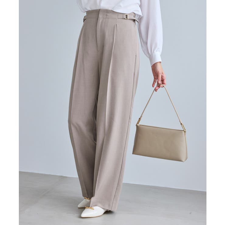 クリアツイルサイドベルトワイドパンツ セレモニー セットアップ対応 | ROPE' PICNIC | 詳細画像14 