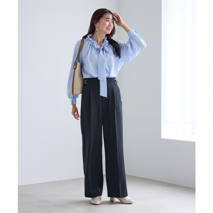 クリアツイルサイドベルトワイドパンツ セレモニー セットアップ対応 | ROPE' PICNIC | 詳細画像23 