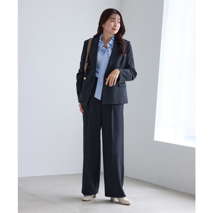 クリアツイルサイドベルトワイドパンツ セレモニー セットアップ対応 | ROPE' PICNIC | 詳細画像27 